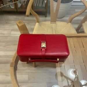 Vintage Red Jewelry Case Bag